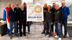 Bellin Run 50th Anniversary Logo Unveiling with Legends